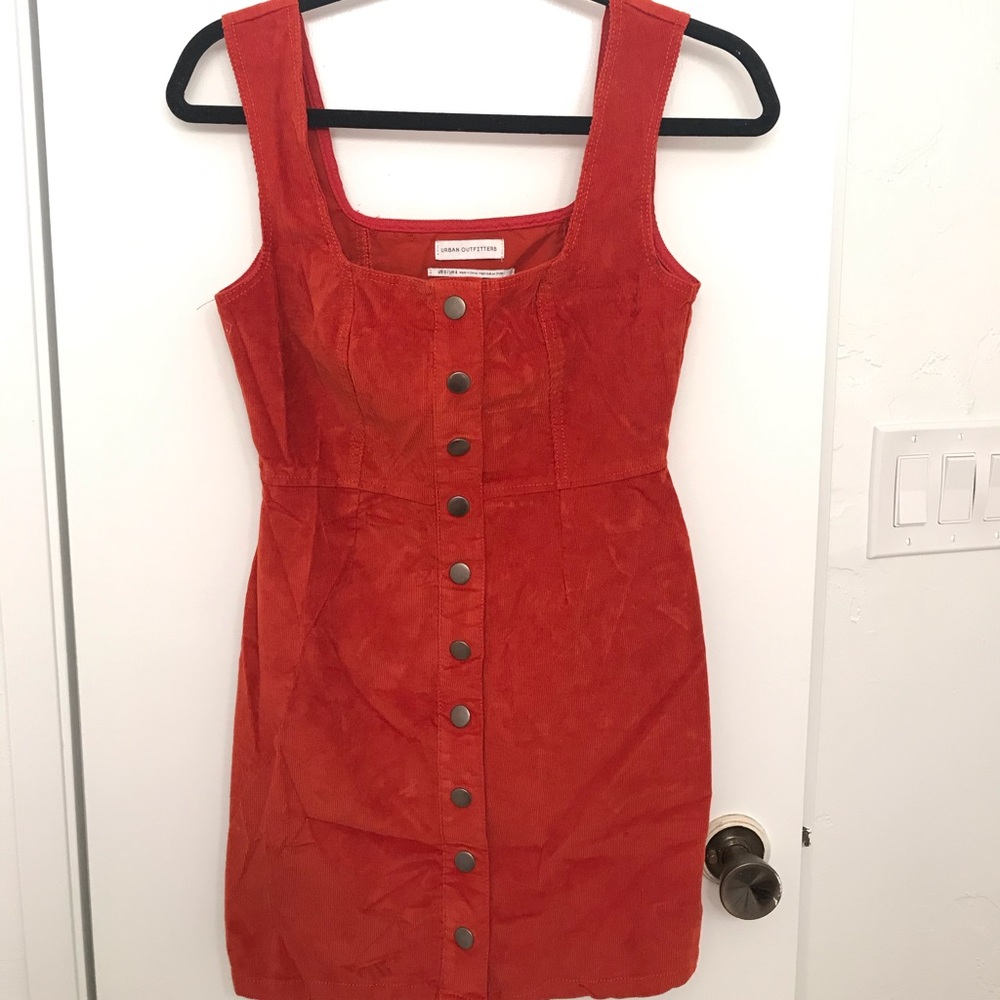 Corduroy Jumper Dress (Urban Outfitters)